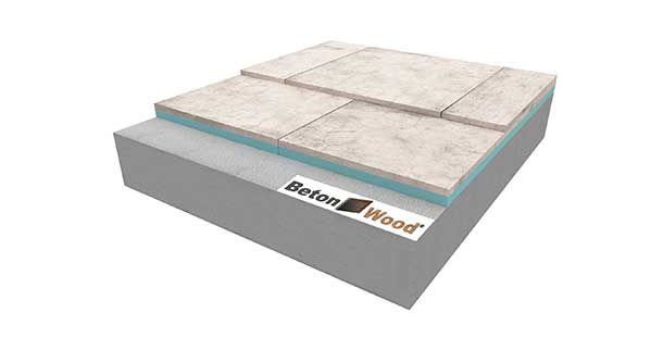 Pavimento sopraelevato isolante in BetonStyr XPS con cementolegno BetonWood