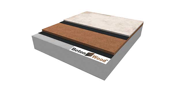 Pavimento sopraelevato isolante in fibra di legno Base e cementolegno