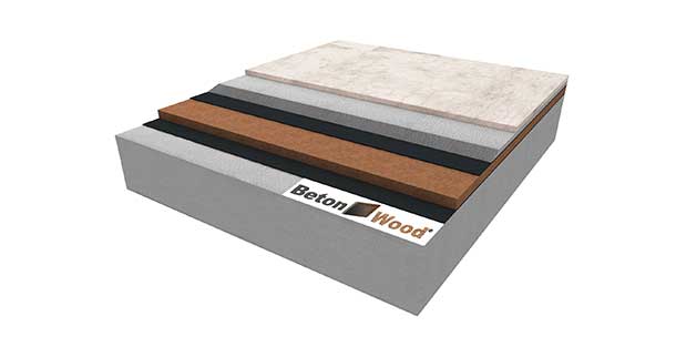 Pavimento sopraelevato isolante in fibra di legno e cementolegno con calcestruzzo