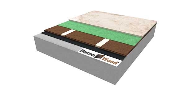Pavimento sopraelevato isolante in fibra di legno Floor